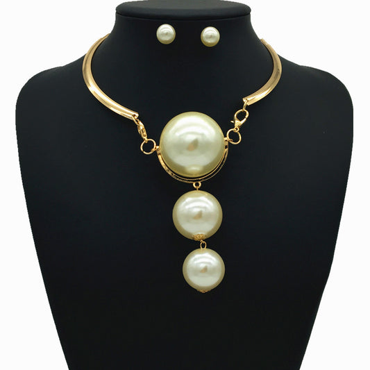 Collar Colgante de Perla Grande - Joyería Exagerada