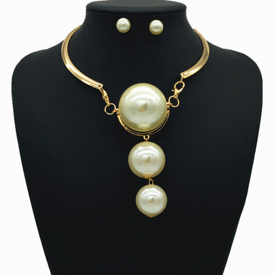 Collar Colgante de Perla Grande - Joyería Exagerada