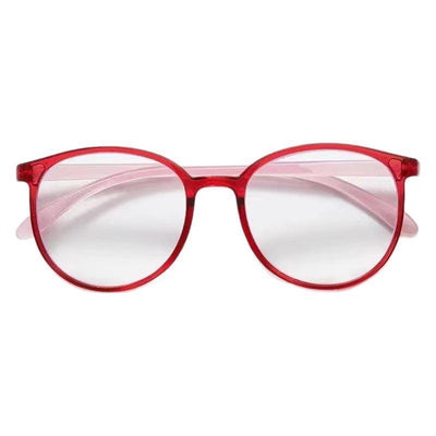 Black round frame reading glasses with blue light blocking lenses for high-definition eye protection. - Image 4