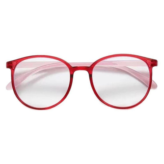 Black round frame reading glasses with blue light blocking lenses for high-definition eye protection. - Image 4