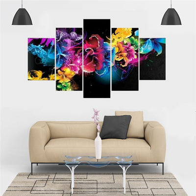 Kit de 5 Cuadros de Pintura de Diamantes DIY