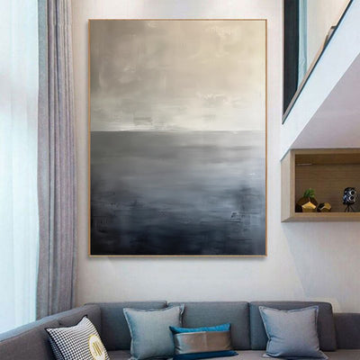 Cuadro Abstracto Wabi-Sabi Óleo Sobre Lienzo Decoración Moderna Sin Marco - Image 12