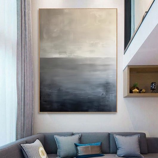 Cuadro Abstracto Wabi-Sabi Óleo Sobre Lienzo Decoración Moderna Sin Marco - Image 12