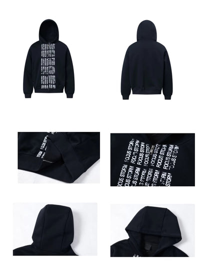 Sudadera Hoodie Suelta con Estampado de Letras - Image 10