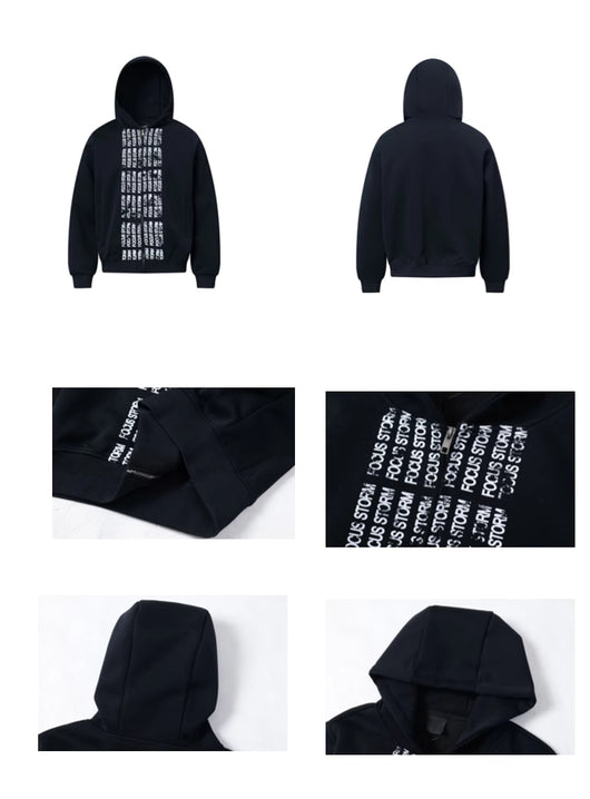 Sudadera Hoodie Suelta con Estampado de Letras - Image 10