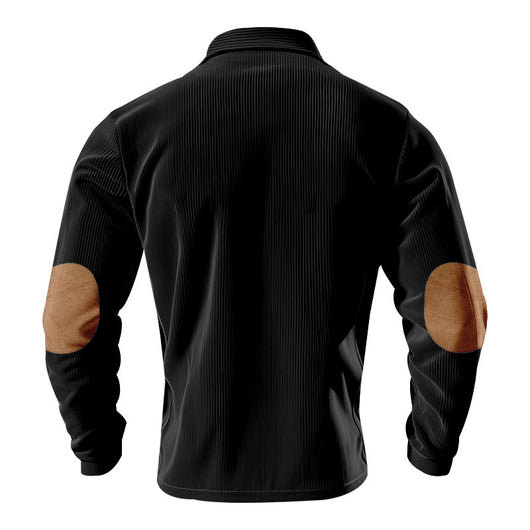 Camiseta Manga Larga de Pana para Hombre - Primavera y Otoño - Image 54