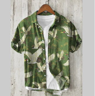 Camisa Hawaiana Estampada Casual para Hombre - Image 14