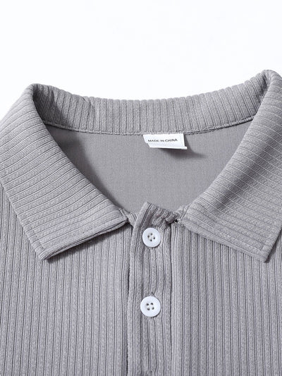 Polo Manga Larga con Cuello Solapa y Botones para Hombre - Image 39