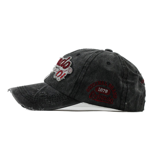 Gorra Vaquera de Algodón Lavado - Estilo Retro Clásico - Image 2