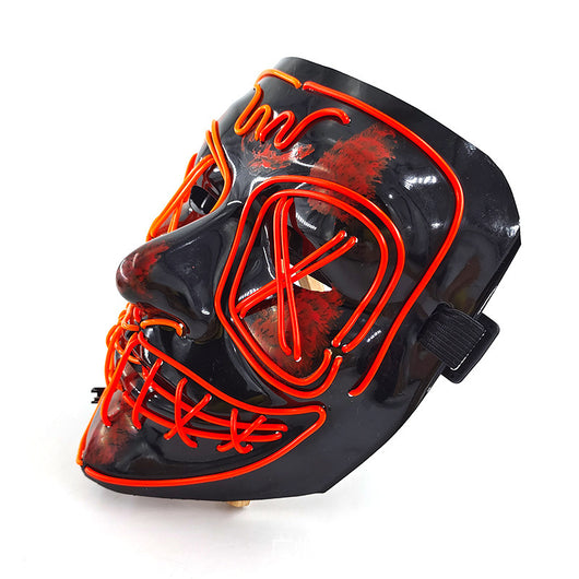 Máscara Facial Completa de Terror EL con Brillo para Halloween - Image 20