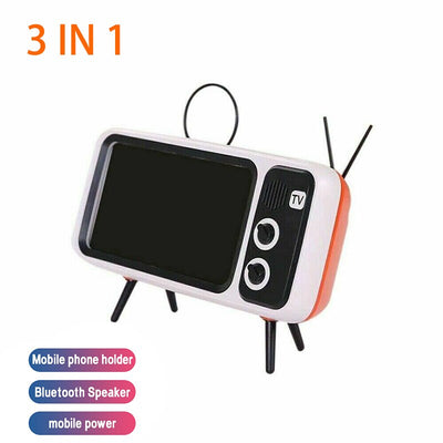Parlante Bluetooth Retro con Soporte para Teléfono - Image 26