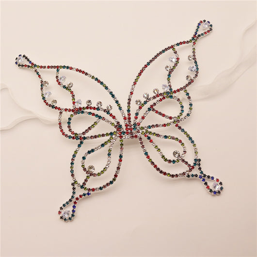 Máscara de Mariposa con Cristales Brillantes para Fiestas y Eventos - Image 10