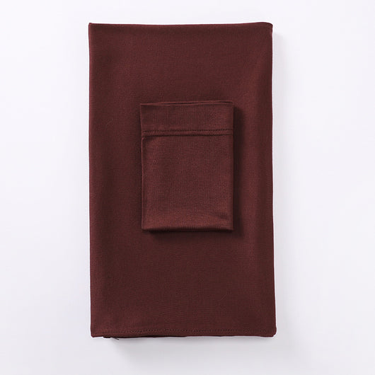 Black minimalist modal bottom hat integrated scarf, folded neatly on a white background. - Image 11