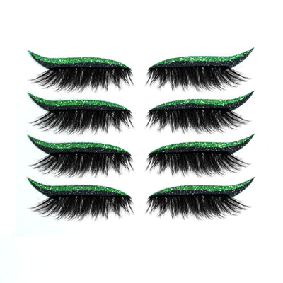 Delineador de Glitter + Kit de Pestañas Postizas - Maquillaje Ojos Brillante - Image 6