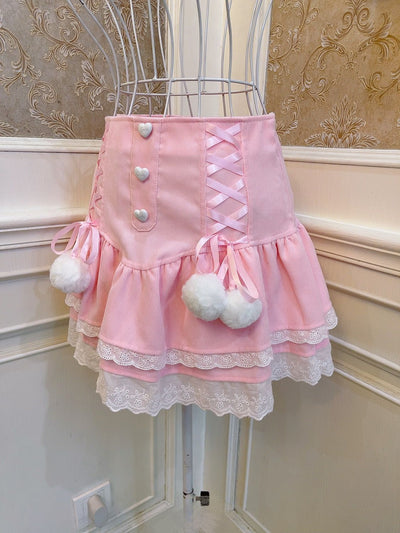 Falda Princesa con Moño de Botones para Bebé - Image 5