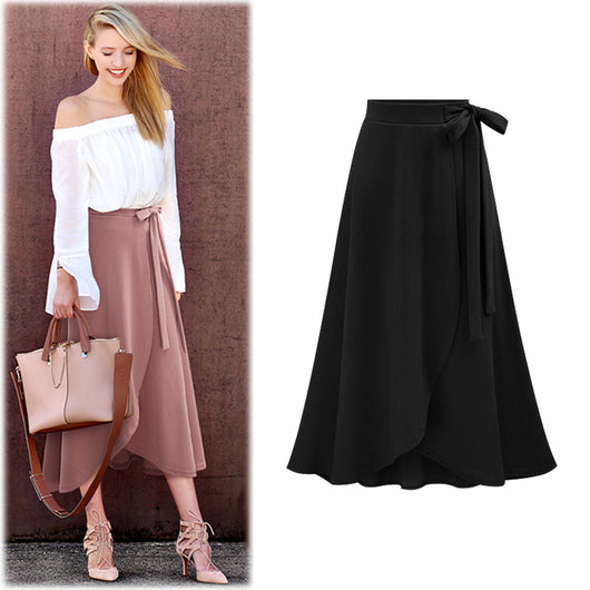Falda Midi con Cordones Elegante para Mujer - Image 5