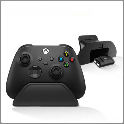 Black AOLION universal gamepad stand made of ABS plastic, designed to hold a game controller upright. - Image 7