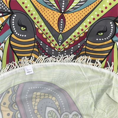 Tapiz Mandala Elefante Arcoíris - Image 3