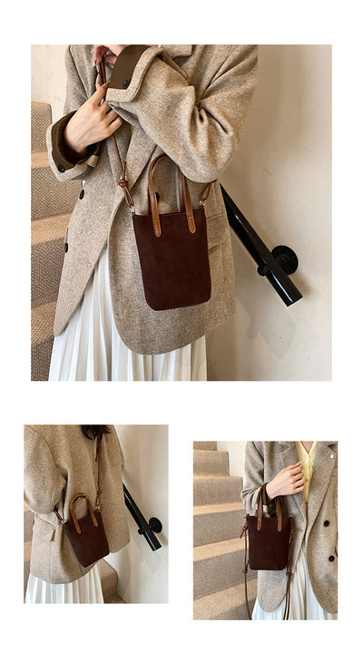 Bolsa Crossbody Retro Leopardo Otoño Invierno - Bandolera Ante Versátil para Teléfono - Image 12