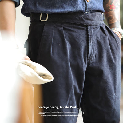 Pantalones Casual de Pana Estilo Americano para Hombre - Image 4