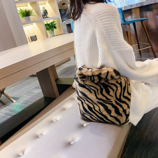 Bolso Tote Leopardo con Cadena y Correa Crossbody - Image 51