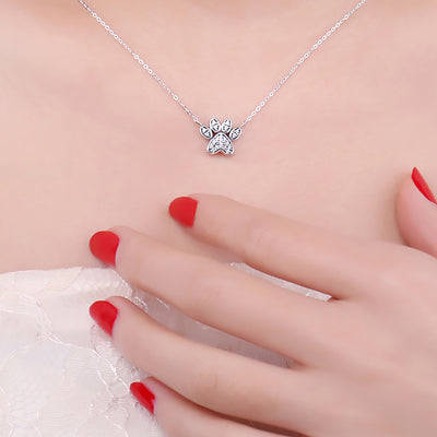 Aretes de Plata con Huellas de Animales Kawaii - Image 10
