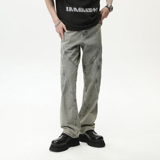 Jeans Rectos Holgados Resistentes para Hombre sin Elastano - Image 2