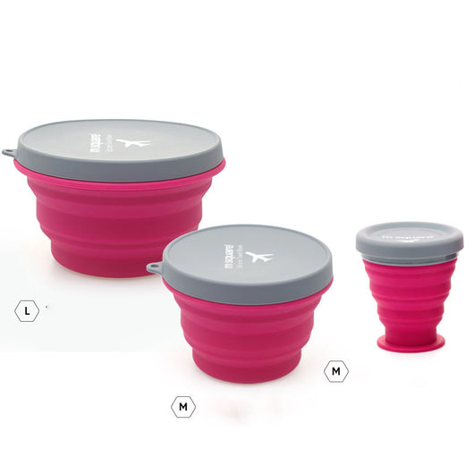 Kit de Cubiertos Plegables con Tazón de Silicona para Viajes y Camping - Image 14