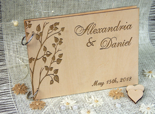 Libro de Firmas de Madera para Bodas - Image 4