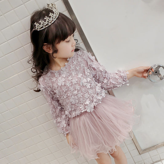 Vestido Princesa de Pétalos para Niña - Colección Invierno