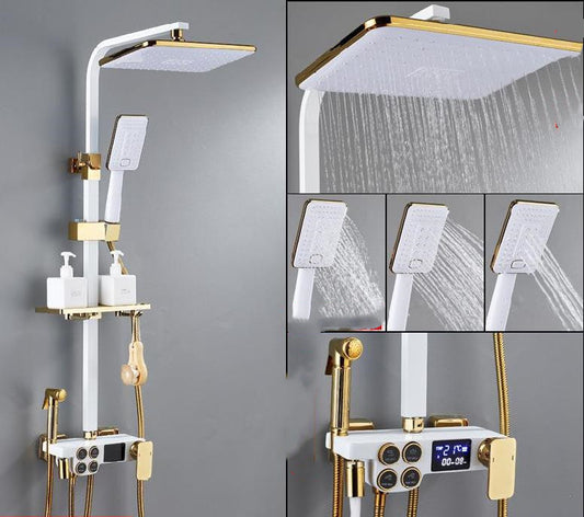 Conjunto de Ducha Elevable con Cabezal de Mano