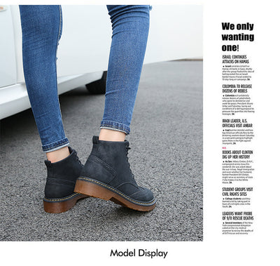 Botas Martin de Cordones en Encaje Británico para Mujer - Image 17