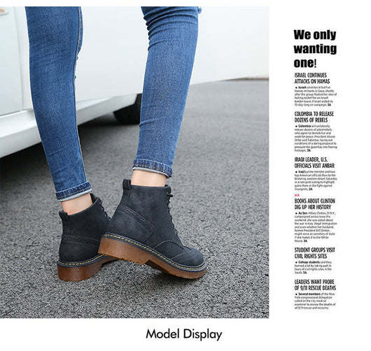 Botas Martin de Cordones en Encaje Británico para Mujer - Image 17