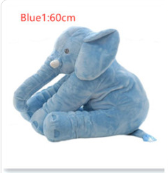 Pink 60cm and yellow 40cm elephant plush dolls, soft comfort pillows for babies and kids. - Image 39