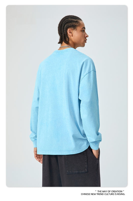 Sudadera Retro Vintage Efecto Desgastado con Diseño de Copo de Nieve para Hombre - Image 14