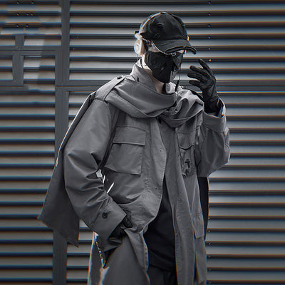 Abrigo Trench Casual con Múltiples Bolsillos para Hombre - Image 14