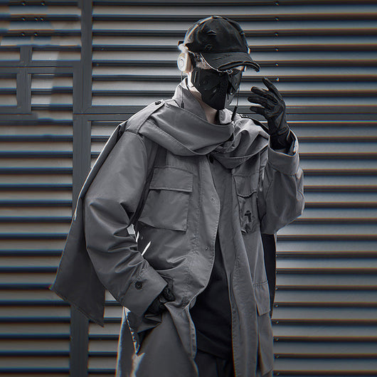 Abrigo Trench Casual con Múltiples Bolsillos para Hombre - Image 14