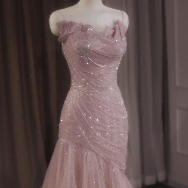 Vestido de Fiesta Elegante con Cola de Pez para Mujer