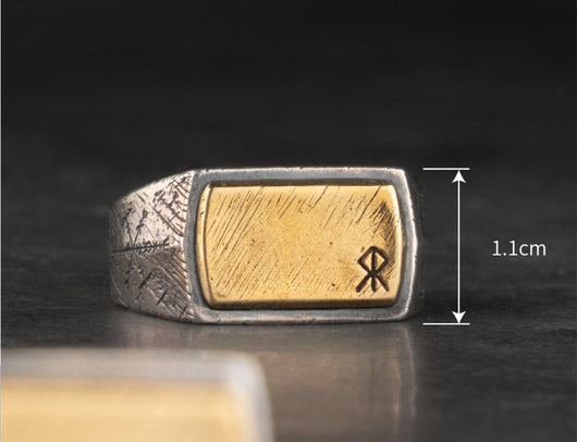 Anillo Ajustable Letra Final Moda Masculina - Image 8