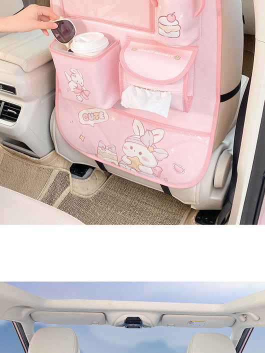 Organizador de Asiento Trasero del Auto con Protector Antimanchas - Image 19