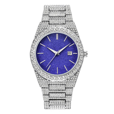 Reloj de Cuarzo para Hombre con Calendario y Diamantes - Image 10