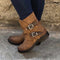 Botas Martin con Cierre Lateral y Hebilla