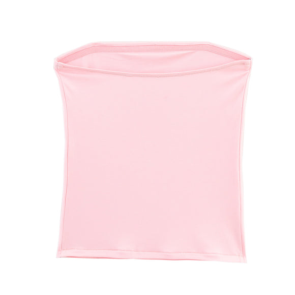Top Bandeau Estilo Europeo con Estampado de Cerezas - Tela Nylon Ligera