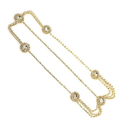 Tocado Nupcial con Cadena de Gota de Agua y Cristales de Fantasía - Image 6