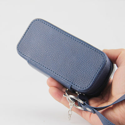 Bolsa de Almacenamiento con Cubierta de Cuero Estampado Lichi