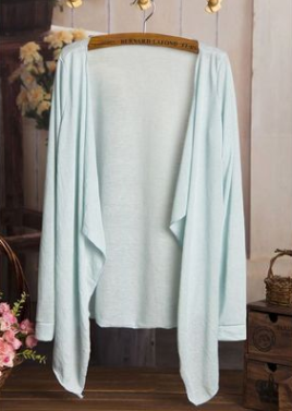 Cardigan Transparente Protección Solar Coreano - Blusa Ligera Playa Mujer - Image 8