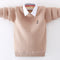 Suéter para Niño Estilo Camisa Integrada de Algodón