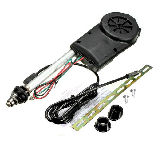 Antena Automática para Auto con Amplificador de Potencia Negro
