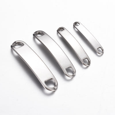 Conector de Pulsera Acero Inoxidable Placa Curva - Image 11