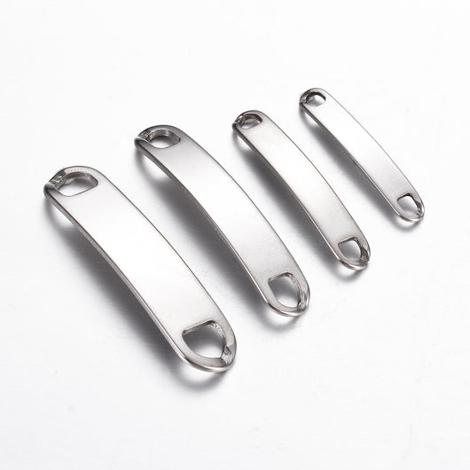 Conector de Pulsera Acero Inoxidable Placa Curva - Image 11